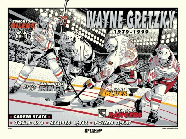 Wayne Gretzky Legend 18" x 24" Limited Edition Serigraph Print