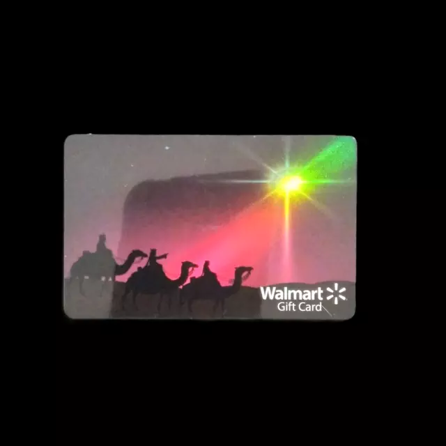 Walmart The Three Wise Man Holographic NEW COLLECTIBLE GIFT CARD NO VALUE #8745