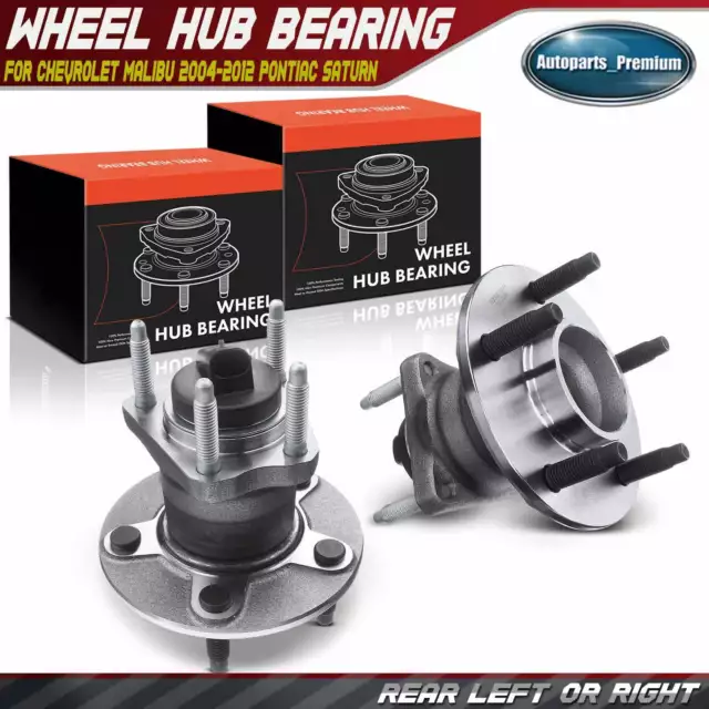 2x Rear Wheel Hub Bearing Assembly for Chevy Malibu 2004-2012 HHR Pontiac Saturn