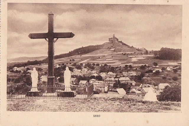 CPA 57 LORRAINE Moselle Env. Sarrebourg Phalsbourg DABO Village Rocher Calvaire