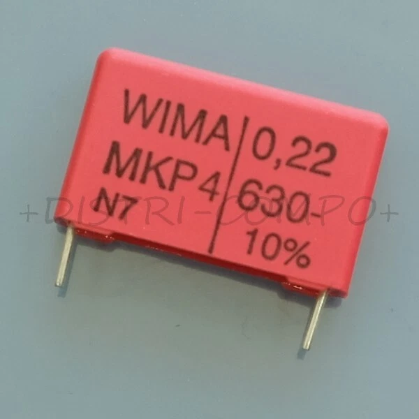 Condensateurs RFI Wima MKP-Y2 2.2nF 300VAC - Lot De 4 Pièces - Neuf