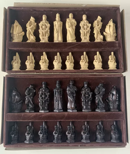 Chess Set Studio Anne Carlton SAC Christopher Columbus Pieces Only