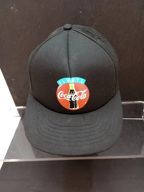 Vtg Style master, Always Coca Cola Cap Snap Back, Black One Size Made USA