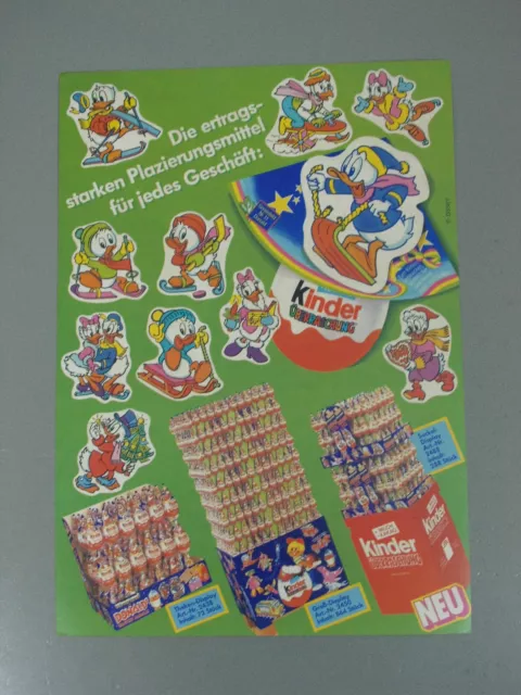 HÜTCHEN: Werbeblatt "Donalds flotte Familie" 1987 - Topzustand!