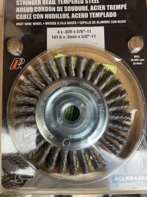 Pearl Abrasives Clwbk458B 4X.020X5/8-11 Stringer Bead Knot Wire Brush, 5/Pack