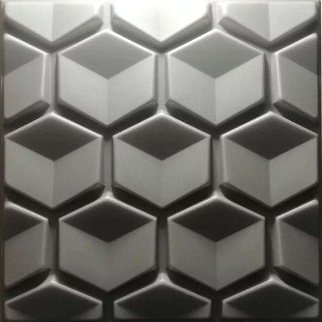 Decke Panel Deckenplatten Styroporplatten Polystyrolplatten HONEY 50x50 GRAU