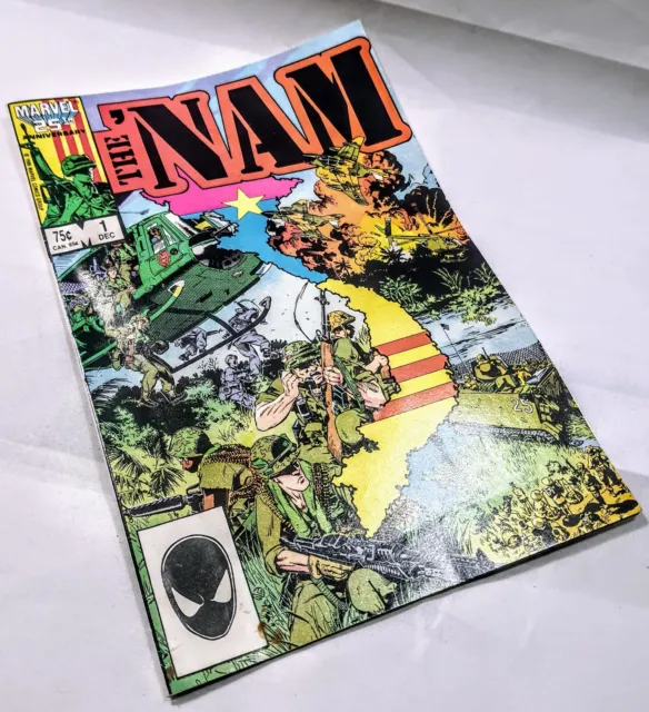 The Nam #1 (Very Rare) and #5 1986 | Marvel Comics | 2 Comics |  Vietnam War