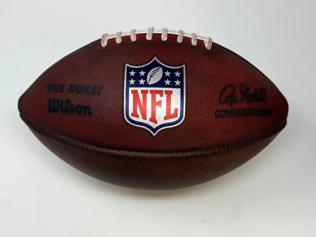 Game Prepped NFL Game Ball Wilson The Duke Official Leather Football