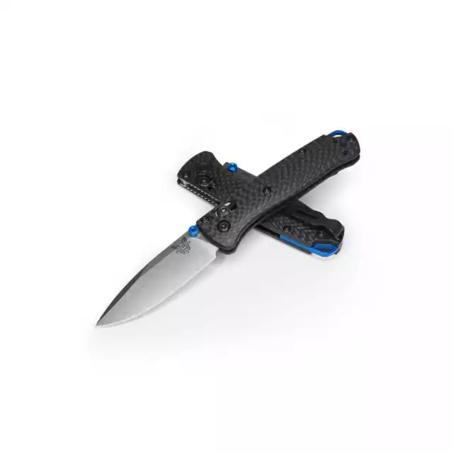 NEW Benchmade 533-3 Mini Bugout CPM-S90V Plain Edge Knife Carbon Fiber Handle