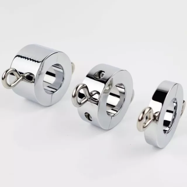 Männer Edelstahl Ring Hodensack Anhänger Ballstretcher Schwermetallgewichte Ring