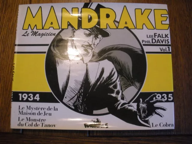 MANDRAKE LE MAGICIEN LEE FALK PHIL DAVIS 1934 1935 LE COBRA volume 1 FUTUROPOLIS