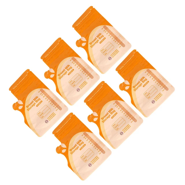 Bolsas de almacenamiento de leche bolsas de almacenamiento de leche materna paquete doble sellado de 10 a prueba de fugas