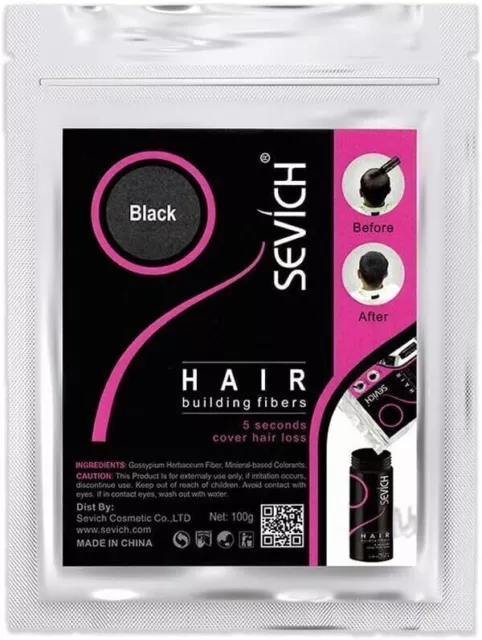 SEVICH Hair Building Fibers Refill Bag HAIR THICKENING Fibers 100g⭐️⭐️⭐️⭐️⭐️
