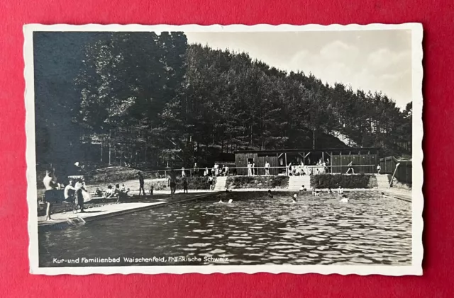 Foto AK Fränkische Schweiz um 1935 Kur und Familienbad Waischenfeld    ( 138482