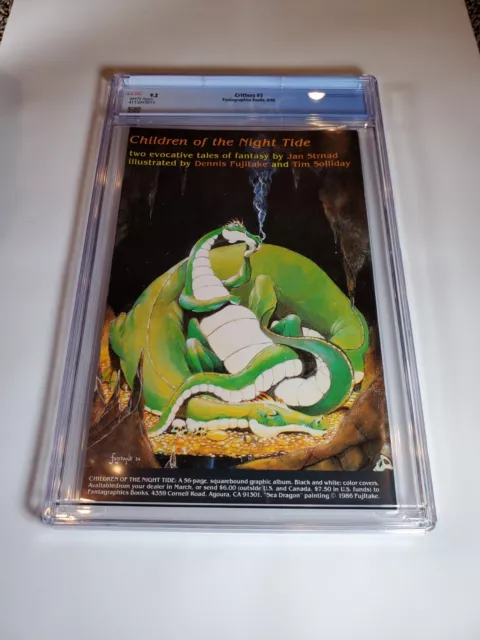 Critters #3 Usagi Yojimbo Story 1986 Fantagraphics Comic Cgc 9.2 3