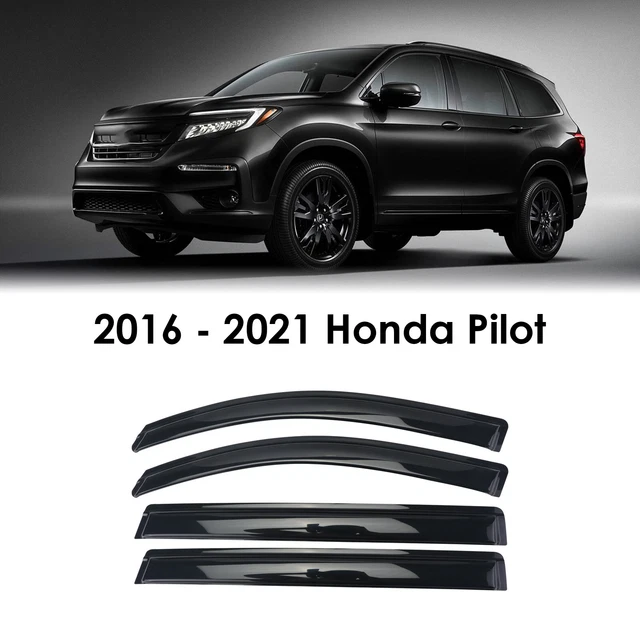 For 2016 2017 2018 2019 2020 2021 2022 Honda Pilot Window Visor Sun Rain Guard