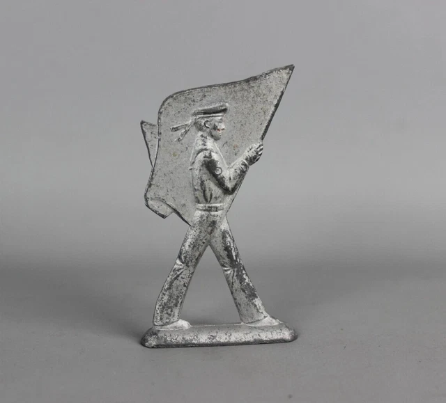Vintage Soviet Tin toy soldier Original Military Army USSR ACTION FIGURE