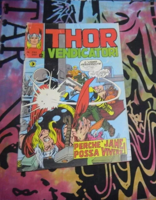 Editoriale CORNO Super Eroi THOR VENDICATORI Prima Serie 153 1977 ORIGINALE ZAR