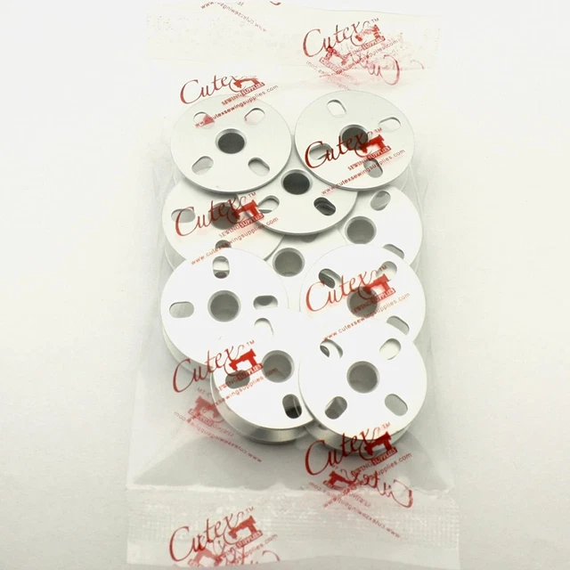 10 Pk Aluminum Bobbin #B9117-563-000A For Juki Lu-563 Lu-1508, Lu-1510