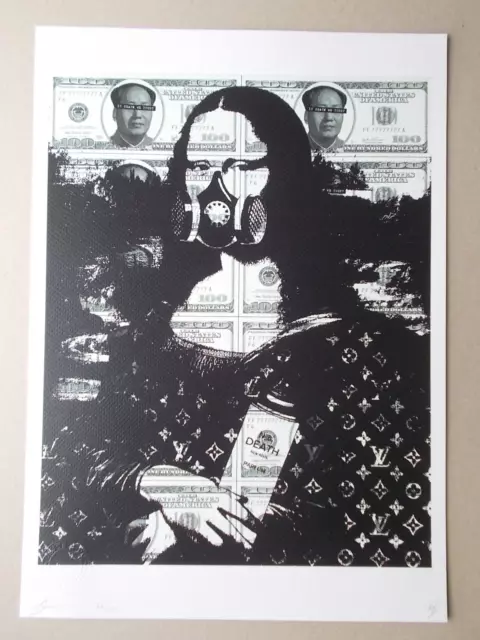 Death NYC ( Original Art  Print ) : " Mona Lisa " Epreuve d'Artiste signée