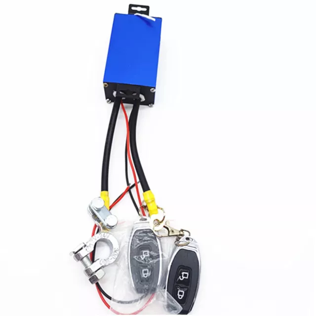 Car Battery Disconnect Switch Isolator System Cut On/Off Wireless Dual Remote