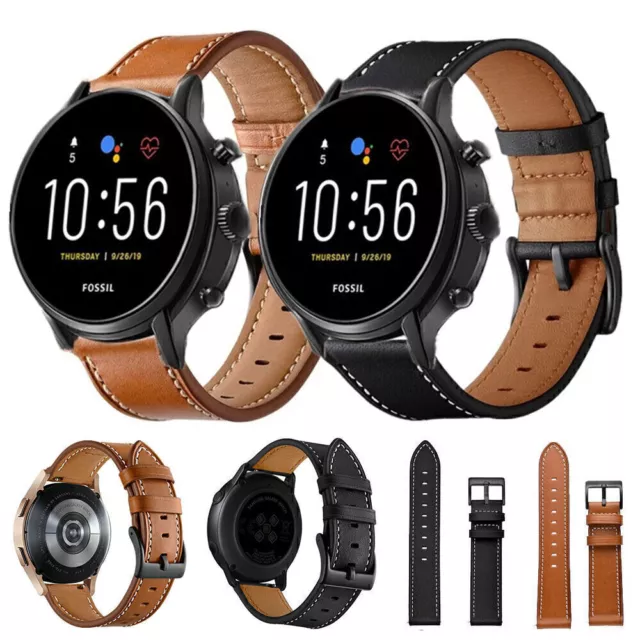 For Fossil Q Gaze Gen 6 5 44mm/Gen 5 LTE 45mm/Julianna Leather Strap Wrist Band