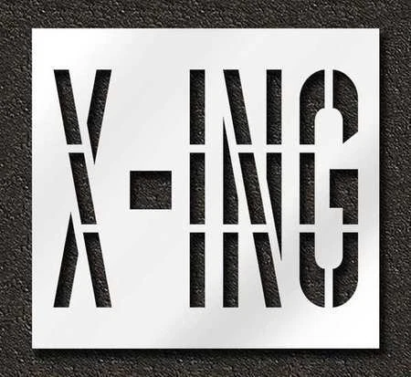 RAE STL-116-73627 Pavement Stencil,X-ing,36 in