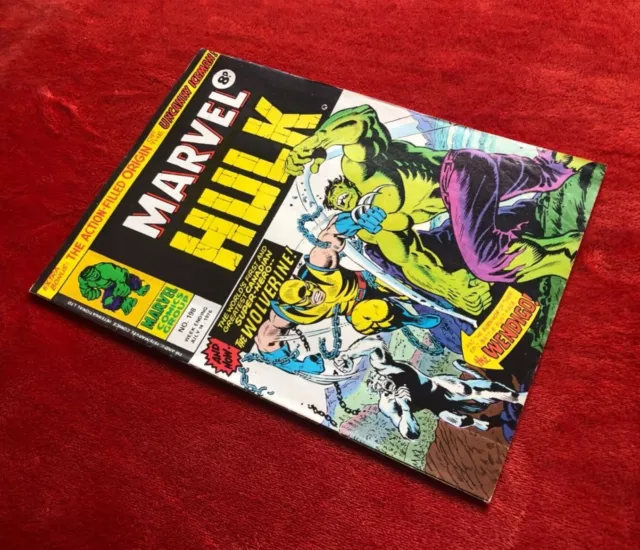 MIGHTY WORLD OF MARVEL #198 1. App Wolverine UK RP Incredible Hulk 181 2