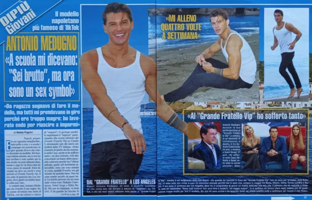 Italian Clipping Ritaglio 2022 ANTONIO MEDUGNO mi dicevano sei brutto 3 PAGINE