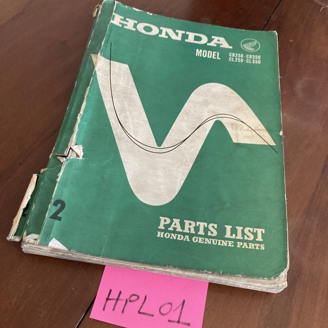 Catalogue Pièces Détachées Honda – EM500, EX500, ED300, Manuel D'atelier, Occasion