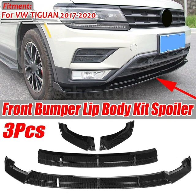 CARBON FIBER FRONT Bumper Lip Body Kit Splitter Spoiler For VW TIGUAN