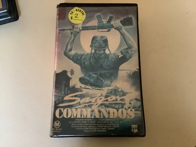 Saygon Commandos VHS RARE FIND Saigon Commandos Cbs release in original clam $59.00 ...