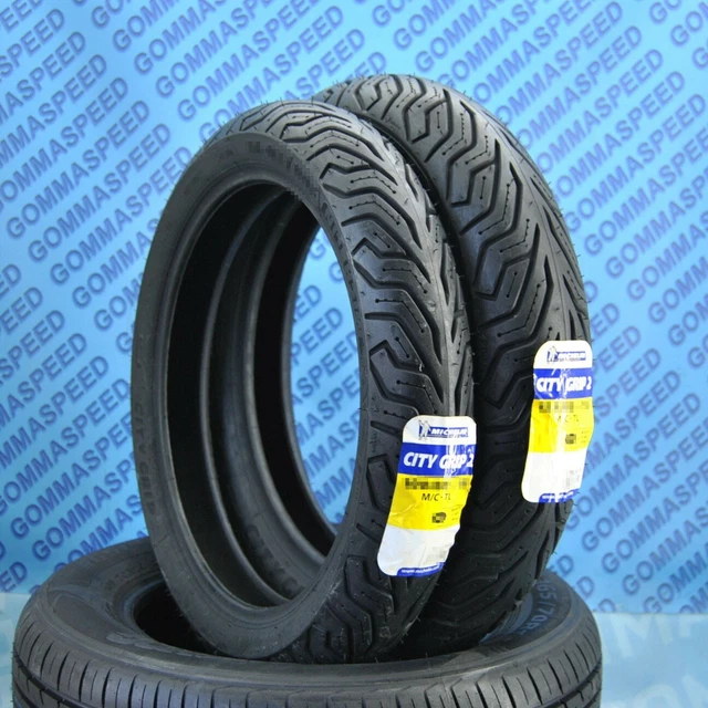 PAIRE PNEUS MOTO Scooter 110/70/16 130/70/16 Michelin City GRIP2