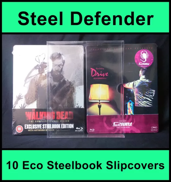 10 Premium Blu-Ray Steelbook Slipcovers / Protectors - Steel Defender GP1