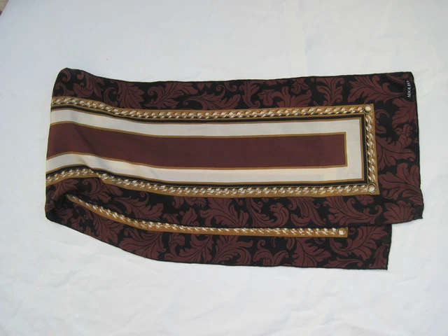 Authentique Écharpe LEIDI LANCETTI soie/viscose TBEG vintage