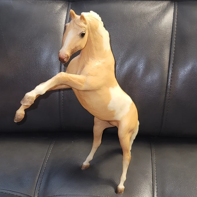 Breyer Peter Stone #9673 Rearing Palomino Pinto Model Horse 1996 Stamp 12" VGUC