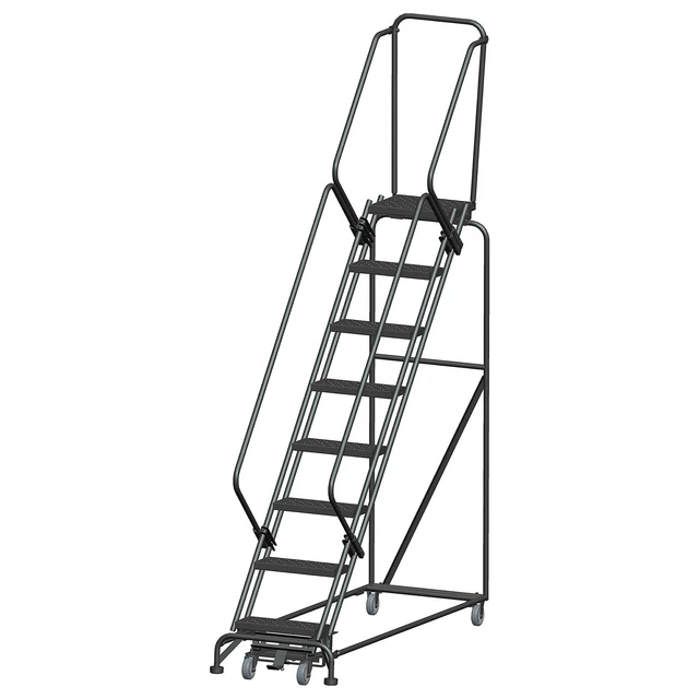 Ballymore Rolling Ladder Overall Height 113 in Steps 8 Cap 450 lb