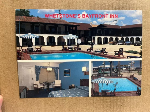 Postcard St Augustine FL Florida Whetstone’s Bayfront Inn Motel Hotel Vintage PC