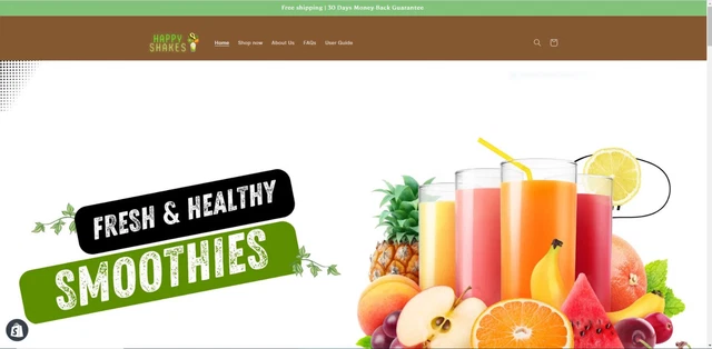 🥇 ONE WINNING PRODUCT - Shopify Dropshipping Store -  happyshakes.us 👌