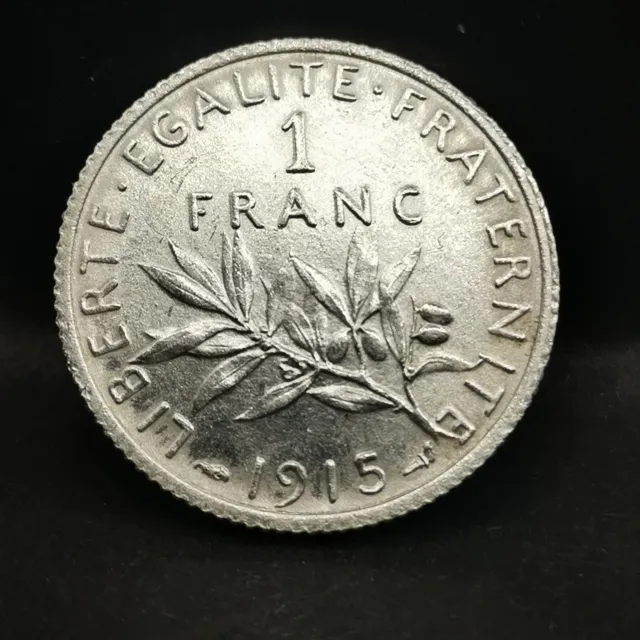 1 Franc Semeuse Argent 1915 France / Silver
