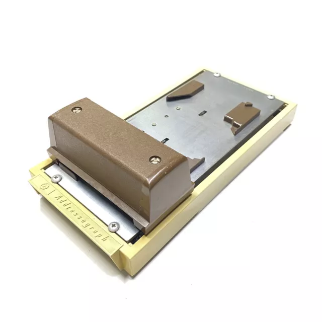 Vintage AM Addressograph Manual Credit Card Imprinter MA-2001 TOP SLIDER ONLY B6