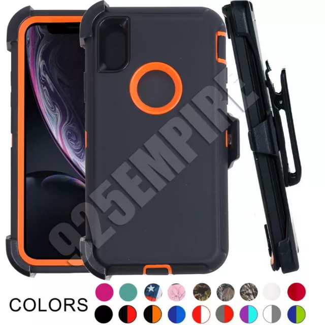 For Apple iPhone X/XR/XS MAX Heavy Duty Rugged Shockproof Case Cover Belt Clip