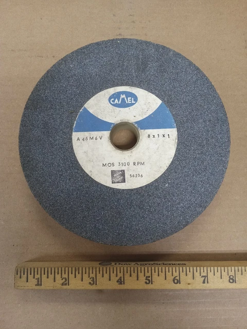 Camel A46M6V Grinding Wheel 8” x 1” x 1”