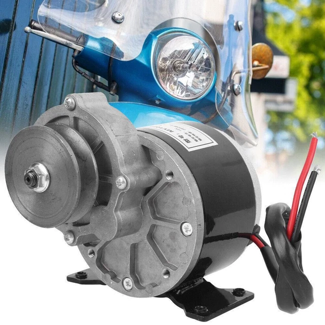 12V 250W Electric Bike Geared Motor w/ Durable Pure Copper Belt Pulley