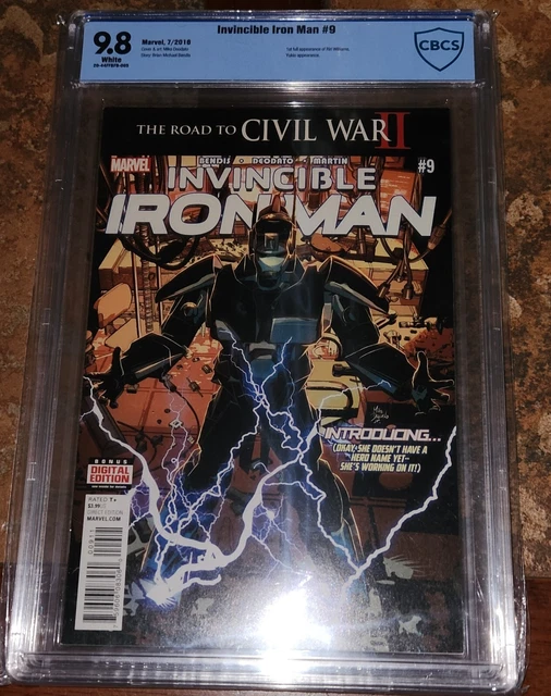 Invincible Iron Man #9 (2016) CBCS 9.8 1st Print 1st App Riri Williams Not CGC