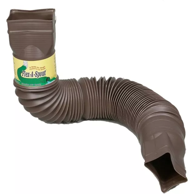 Amerimax Flex-A-Spout Vinyl Downspout Extension, 4.5 in. H x 4.5 in. W x 25.5 in