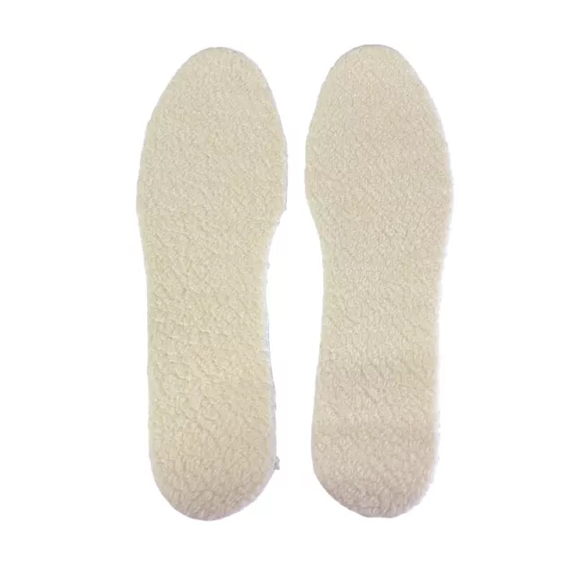 1Pair Winter Wool Insole Cuttable Thicken Warm Plush Insoles Thermal Shoe Pads