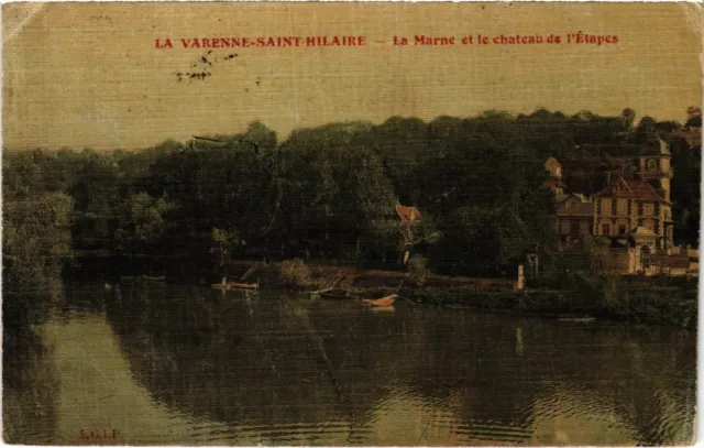 CPA La Varenne La Marne et le Chateau de l'Etapes (1347645)