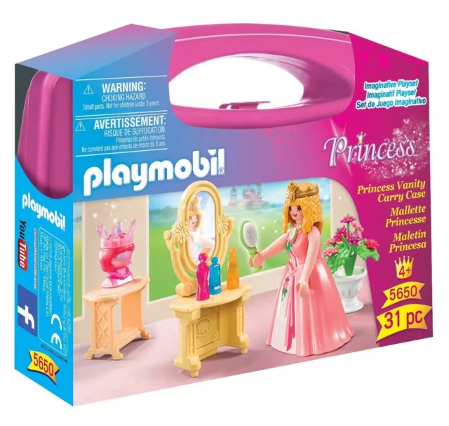 Playmobil Princess Princess Vanity Carry Case Playset 5650