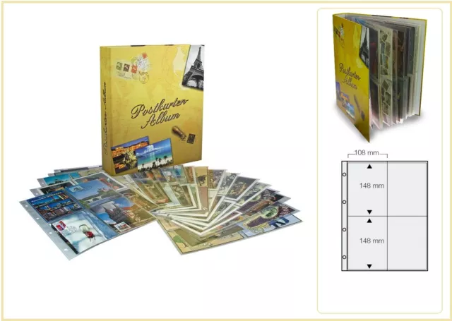 Album Carte Postale recueillir l'album A4 20x 5471 Envelopper Safe 7920 pour 160